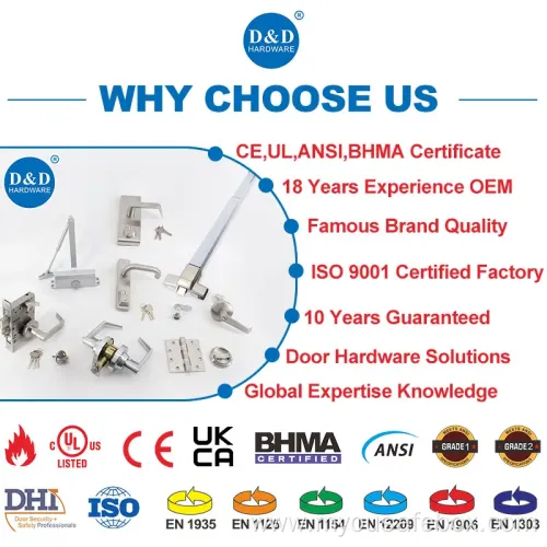 CE Security Euro Fire Rated Stainless Steel Safe Mortise Handle